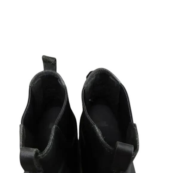 Teva Shoes Womens 5.5 Boots Leather Fashion Ellery Pull In Chelsea Casual Black - Picture 14 of 15